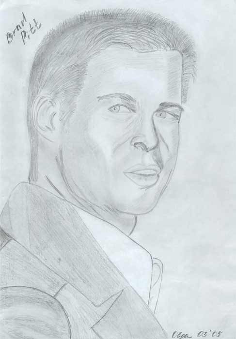 Брэд Питт в рисунках